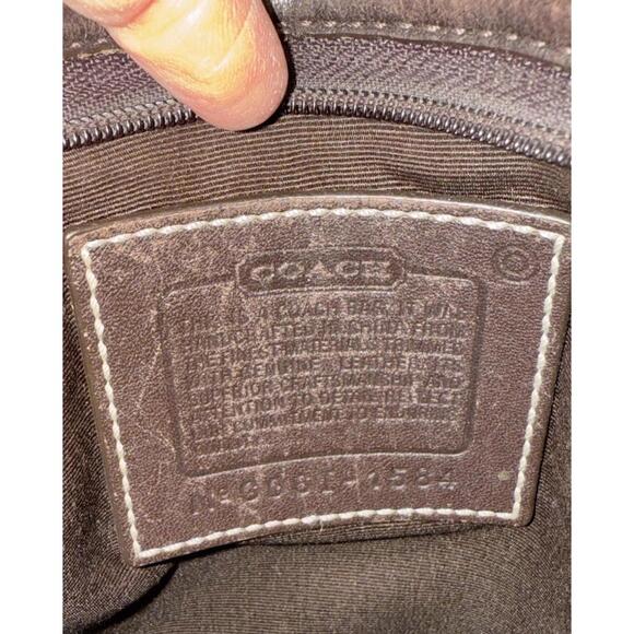 Coach Crossbody Bag Signature Canvas Red Leather Bottom LogoY2K Retro Old Money - Picture 6 of 8